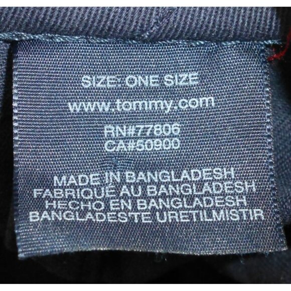 Tommy Hilfiger Spell Out Navy Blue Baseball Cap W/ Red Under Visor - Picture 7 of 8